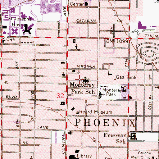 Topographic Map of The Church of Jesus Christ of Latter Day Saints, AZ