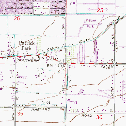 Topographic Map of Trinity Baptist Fellowship Church, AZ