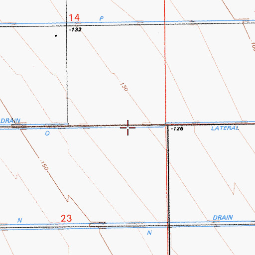 Topographic Map of O Lateral, CA