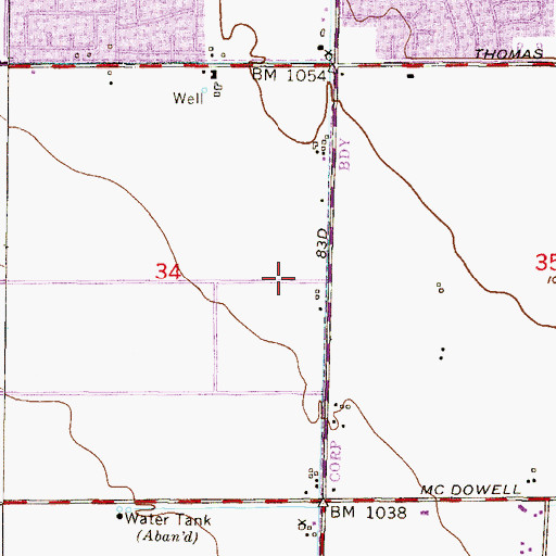Topographic Map of Westridge Lutheran Church, AZ