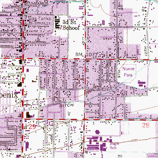 Topographic Map of Whole Truth Church of God in Christ, AZ
