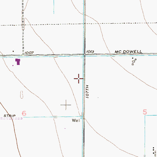 Topographic Map of Interchange 132, AZ