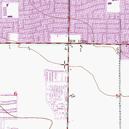 Topographic Map of Interchange 138, AZ