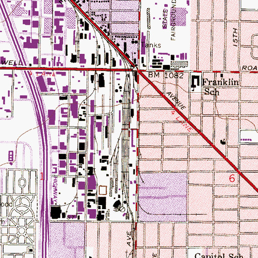 Topographic Map of Interchange 143A, AZ