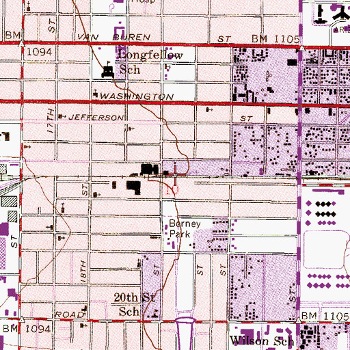 Topographic Map of Interchange 148, AZ