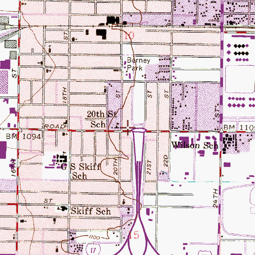 Topographic Map of Interchange 149, AZ