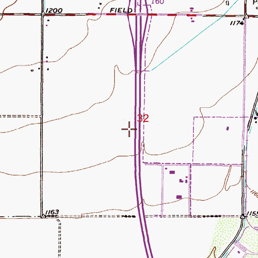 Topographic Map of Interchange 161, AZ