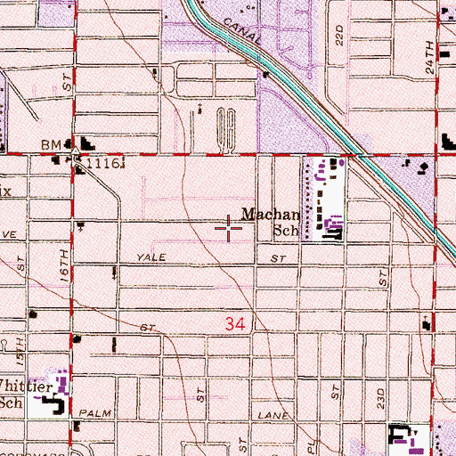 Topographic Map of Abrazo Arizona Heart Institute, AZ