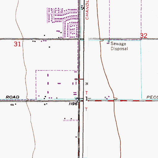 Topographic Map of Arizona Heart Institute - Chandler, AZ