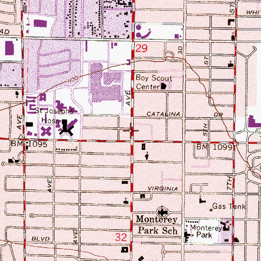 Topographic Map of Arizona Hospital and Healthcare Association, AZ