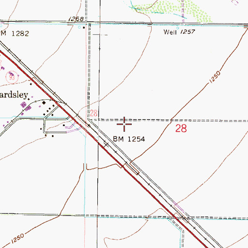 Topographic Map of Banner Del E Webb Medical Center, AZ