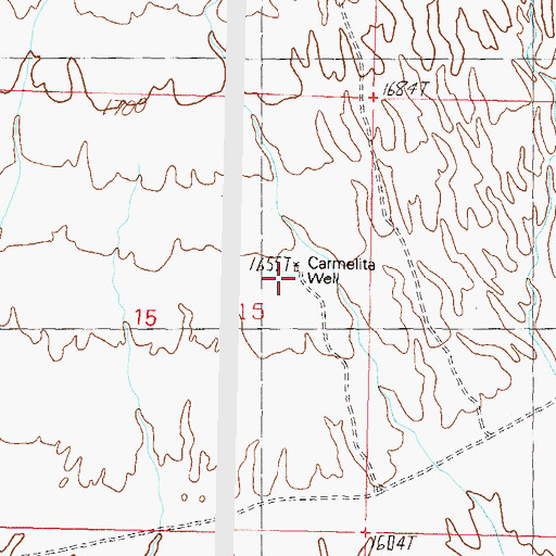 Topographic Map of Carmelita Well, AZ