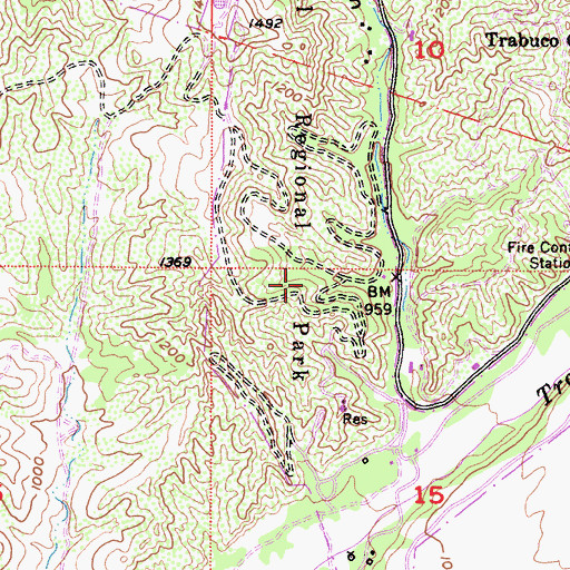 Topographic Map of O'Neil Park, CA