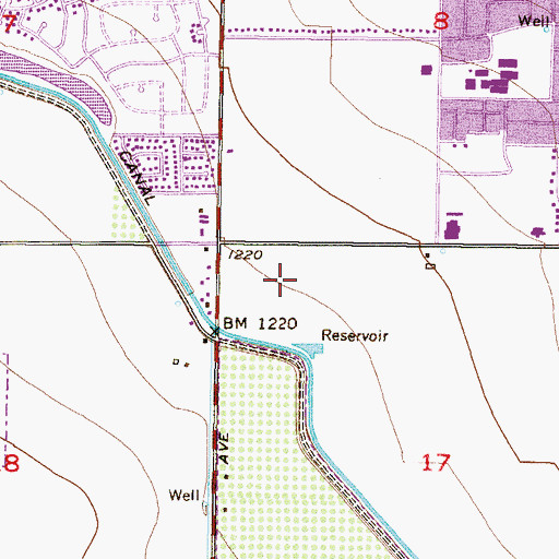 Topographic Map of West Valley Specialty Care Center, AZ