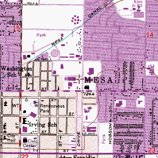 Topographic Map of Womens Care Center Clinic, AZ