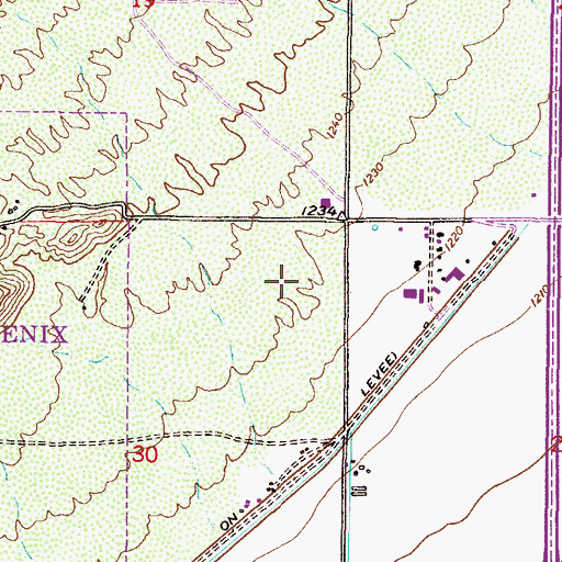 Topographic Map of Ahwatukee Foothills Towne Center Shopping Center, AZ
