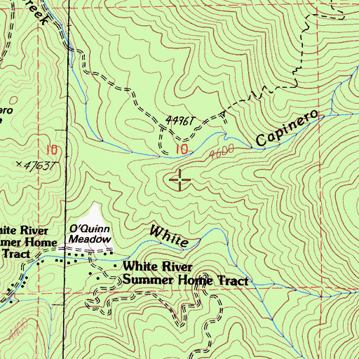 Topographic Map of O'Quinn Meadow, CA