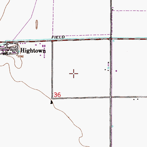 Topographic Map of Chandler Fashion Center Shopping Center, AZ