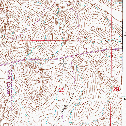 Topographic Map of Eagle Mountain Marketplace Shopping Center, AZ