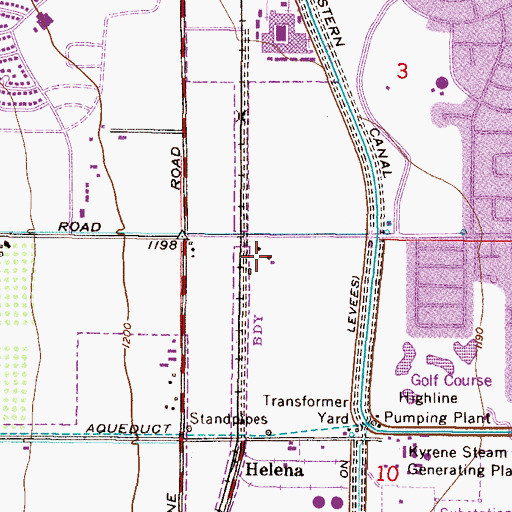 Topographic Map of Kyrene Water Reclamation Plant, AZ