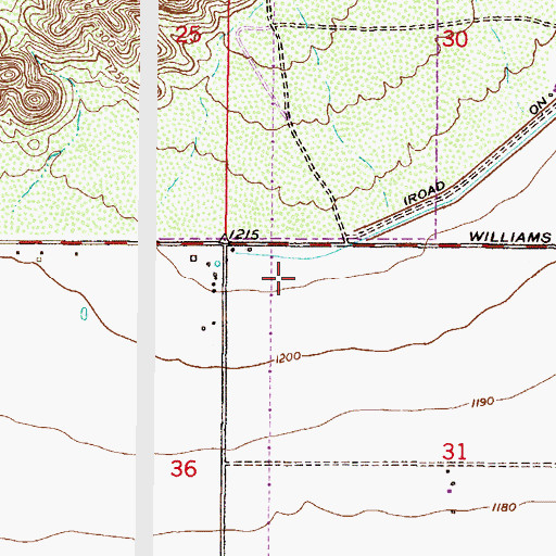 Topographic Map of Plaza at Mountainside Shopping Center, AZ