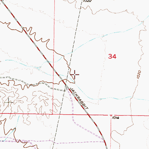 Topographic Map of Rainbow Valley Water Reclamation Facility, AZ