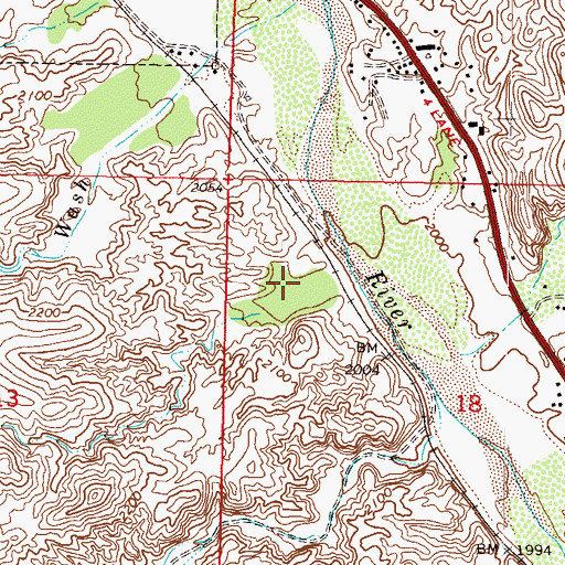 Topographic Map of Tegner Street Wastewater Treatment Plant, AZ