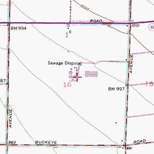 Topographic Map of Tolleson Wastewater Treatment Plant, AZ