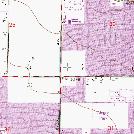 Topographic Map of West Highlands Shopping Center, AZ