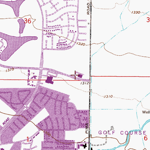 Topographic Map of Scottsdale Hopi Post Office, AZ