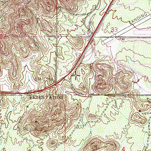 Topographic Map of Pecos Post Office, AZ