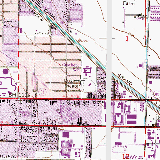 Topographic Map of Academy of Excellence, AZ