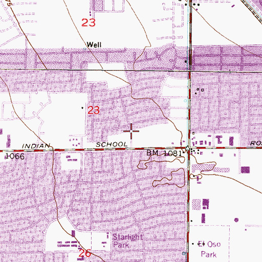 Topographic Map of Acclaim Academy, AZ