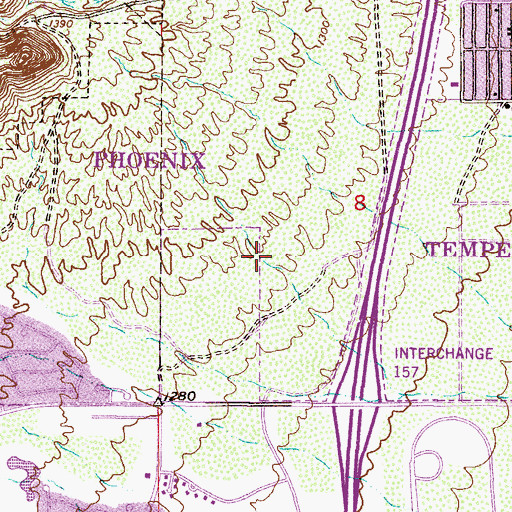 Topographic Map of BASIS Ahwatukee School, AZ
