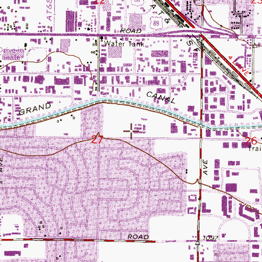 Topographic Map of Alhambra Traditional School, AZ