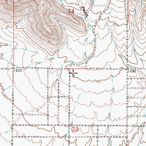 Topographic Map of Anasazi Elementary School, AZ