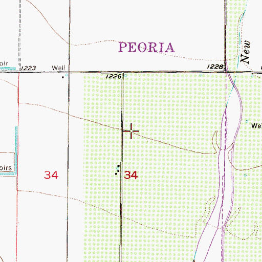 Topographic Map of Apache Elementary School, AZ