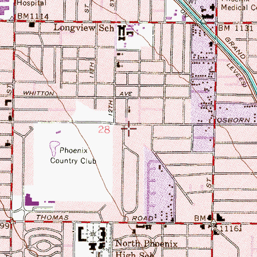 Topographic Map of Apex Public Charter Academy, AZ
