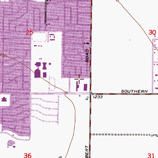 Topographic Map of Arizona Connections Academy Charter School, AZ