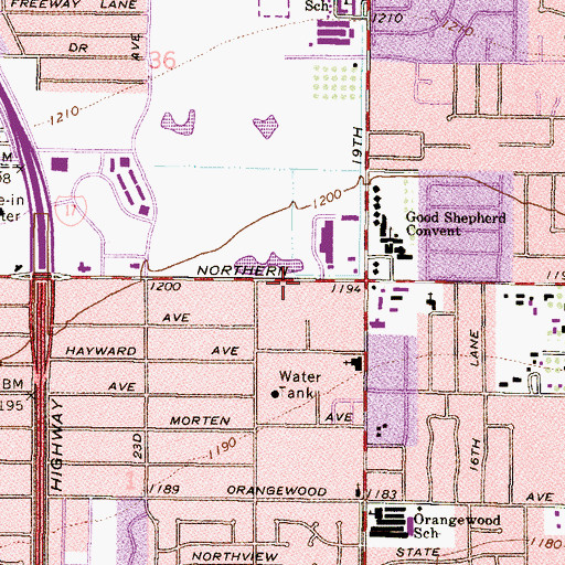 Topographic Map of Arizona Montessori Charter School at Anthem, AZ