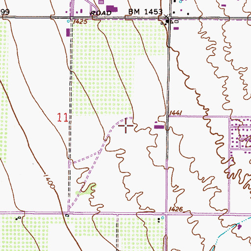 Topographic Map of Mendoza Elementary School, AZ