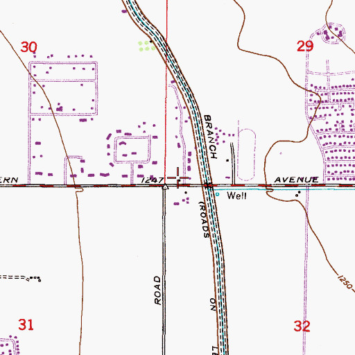 Topographic Map of Montessori Education Centre - Main Campus, AZ