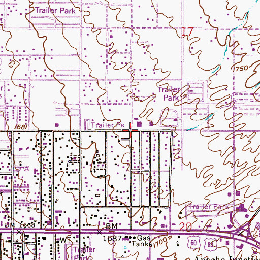 Topographic Map of Morningstar Academy, AZ