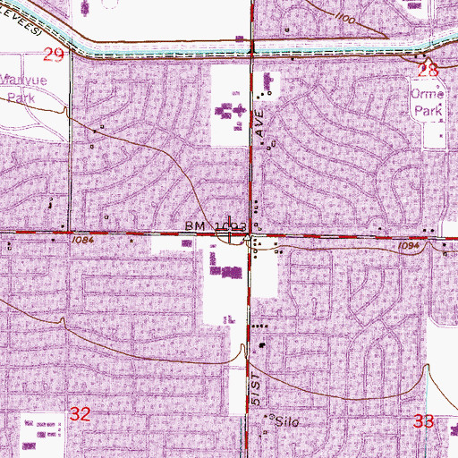 Topographic Map of New Impact Christian Academy, AZ