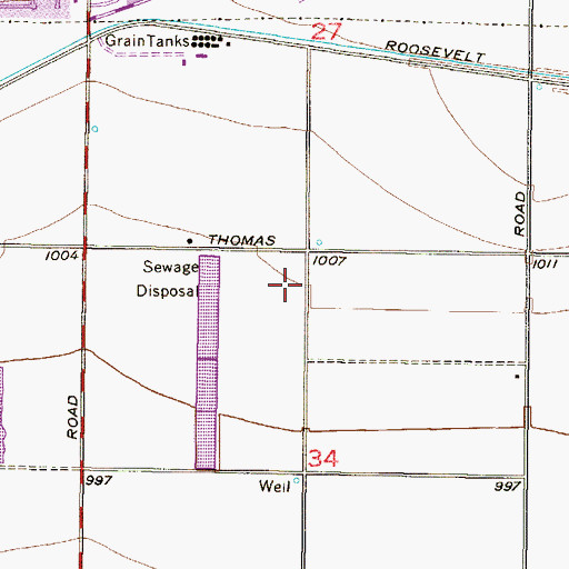 Topographic Map of Palm Valley Elementary School, AZ