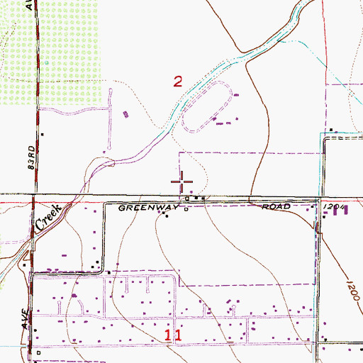 Topographic Map of Paseo Verde Elementary School, AZ