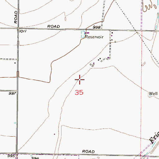 Topographic Map of Rancho Santa Fe Elementary School, AZ