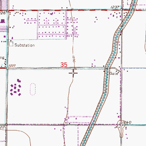 Topographic Map of Bologna Elementary School, AZ