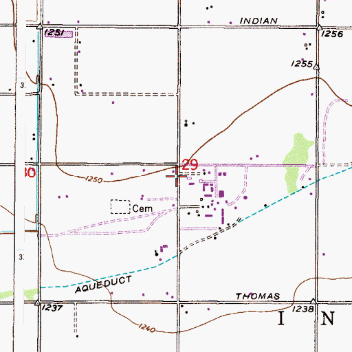 Topographic Map of Salt River Pima-Maricopa Community School, AZ