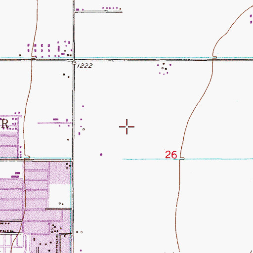 Topographic Map of Sanborn Elementary School, AZ